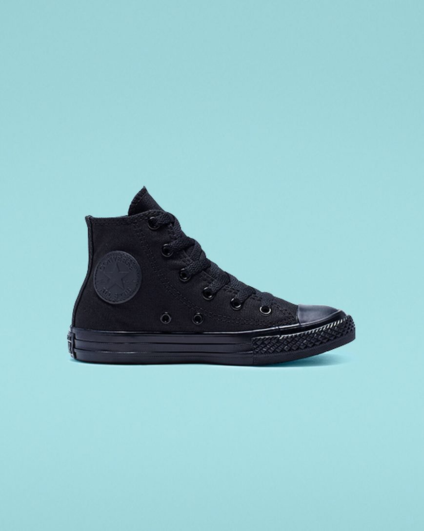 Dívčí Boty Vysoké Converse Chuck Taylor All Star Classic Černé | CZ YDQJ86